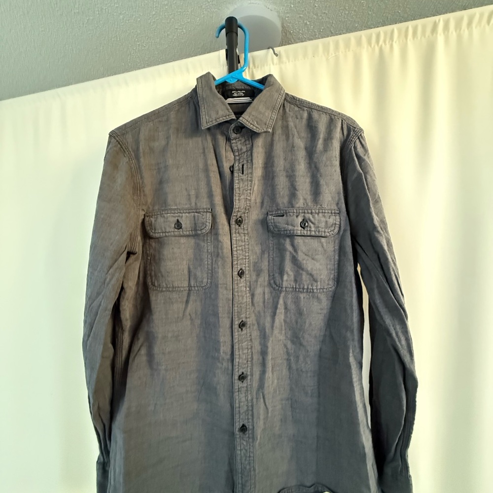 Nordstrom Men's Gray Trim Fit Shirt